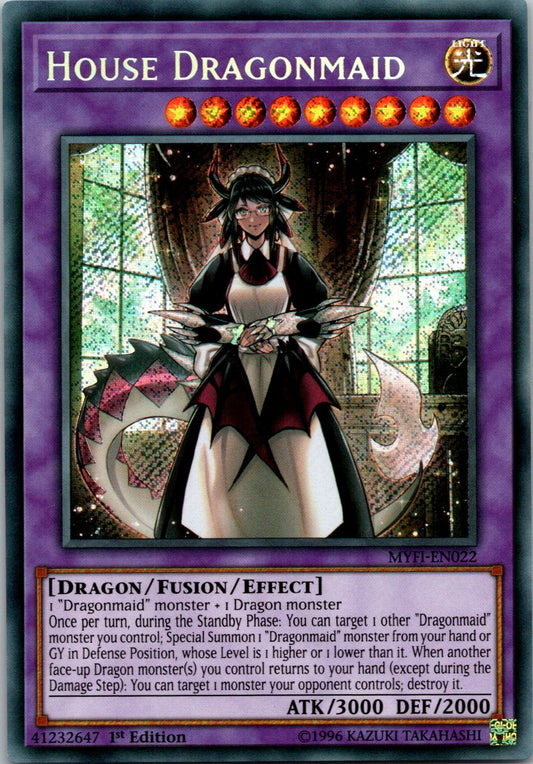 Yugioh House Dragonmaid MYFI-EN022 1st Edition Secret Rare NM