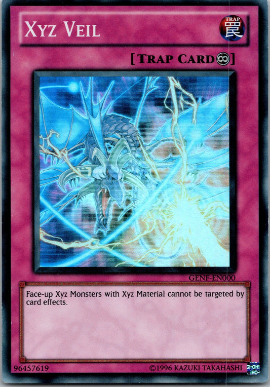 Yugioh Xyz Veil GENF-EN000 Super Rare NM