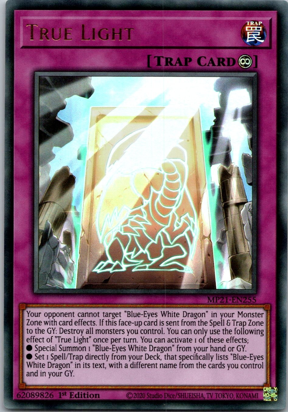 Yugioh True Light MP21-EN255 1st Edition Ultra Rare NM