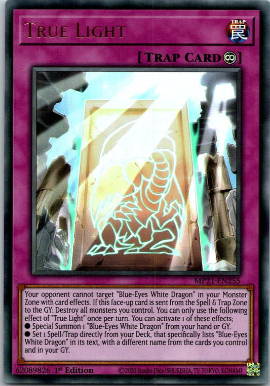 Yugioh True Light MP21-EN255 1st Edition Ultra Rare NM
