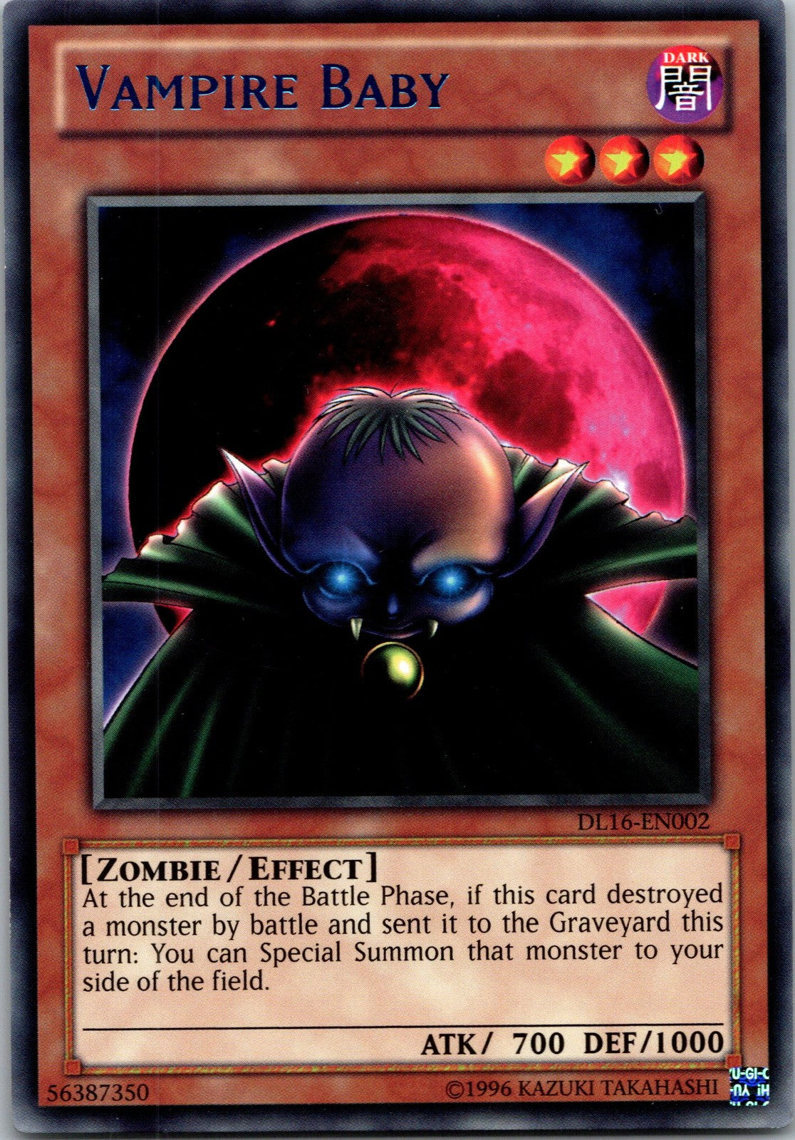 Yugioh Vampire Baby (Blue) DL16-EN002 Rare NM