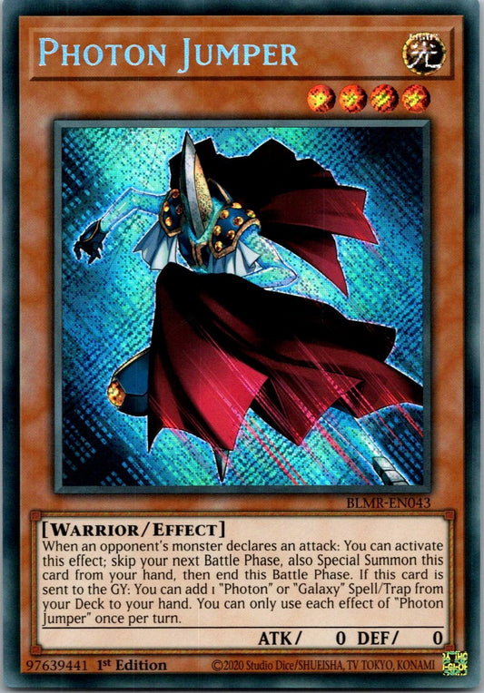 Yugioh Photon Jumper BLMR-EN043 1st Edition Secret Rare NM