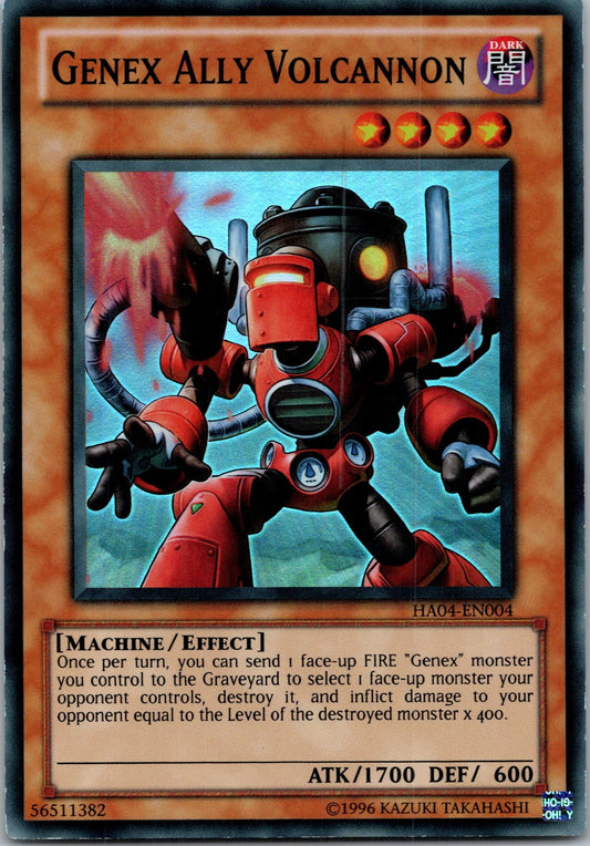 Yugioh Genex Ally Volcannon HA04-EN004 Super Rare NM