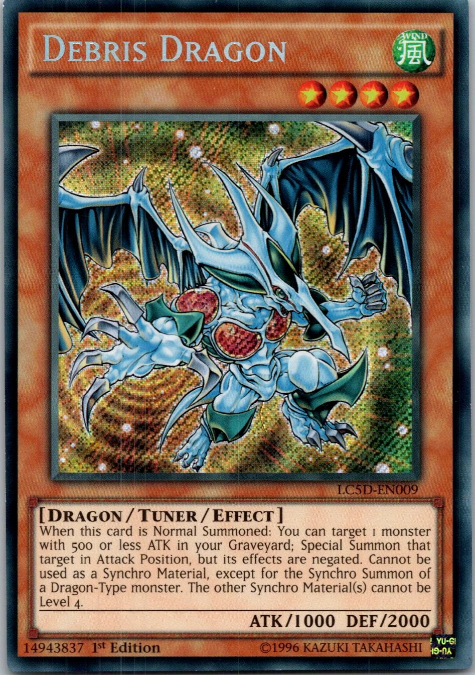 Yugioh Debris Dragon LC5D-EN009 1st Edition Secret Rare NM