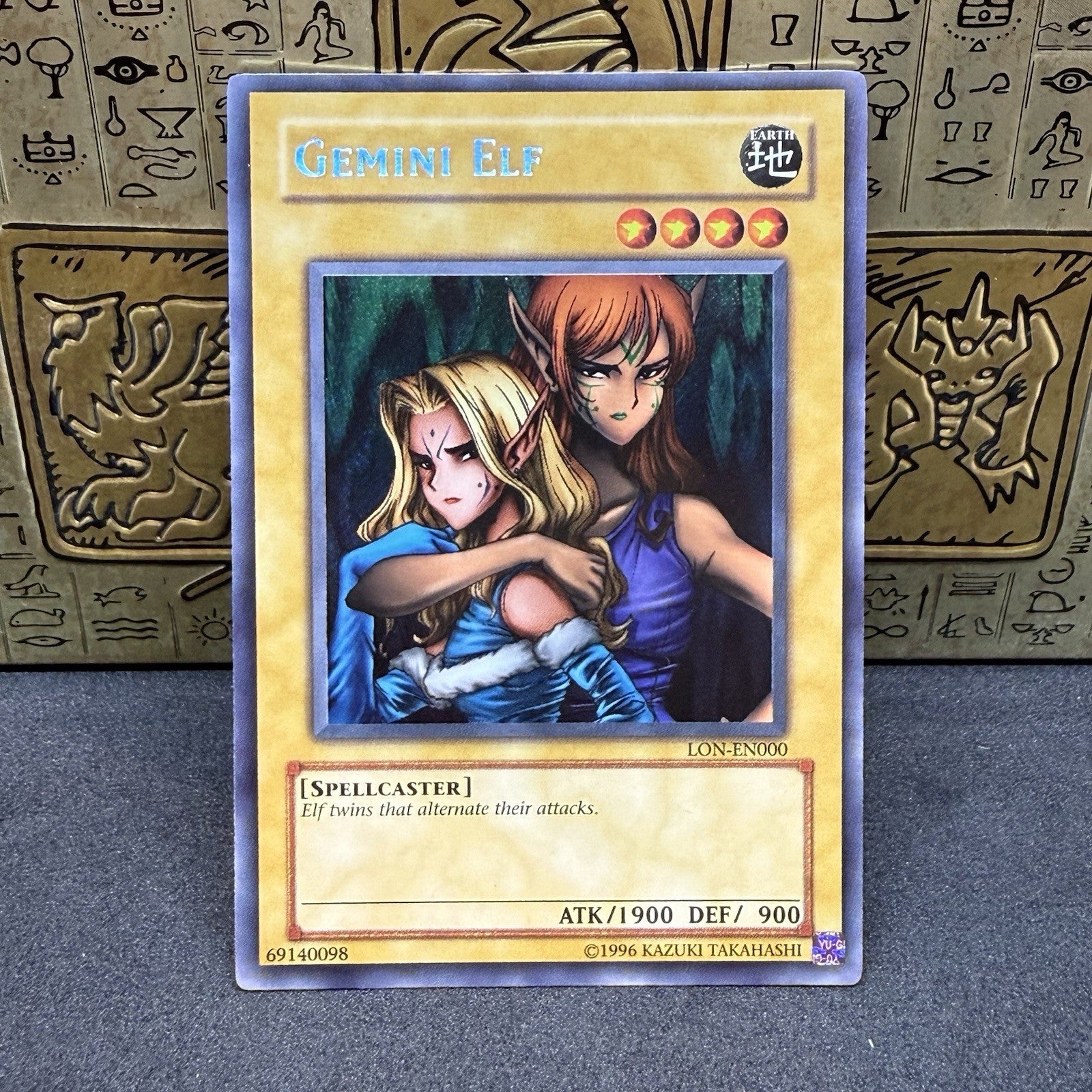 Yugioh Gemini Elf LON-EN000 Secret Rare EN Print NM