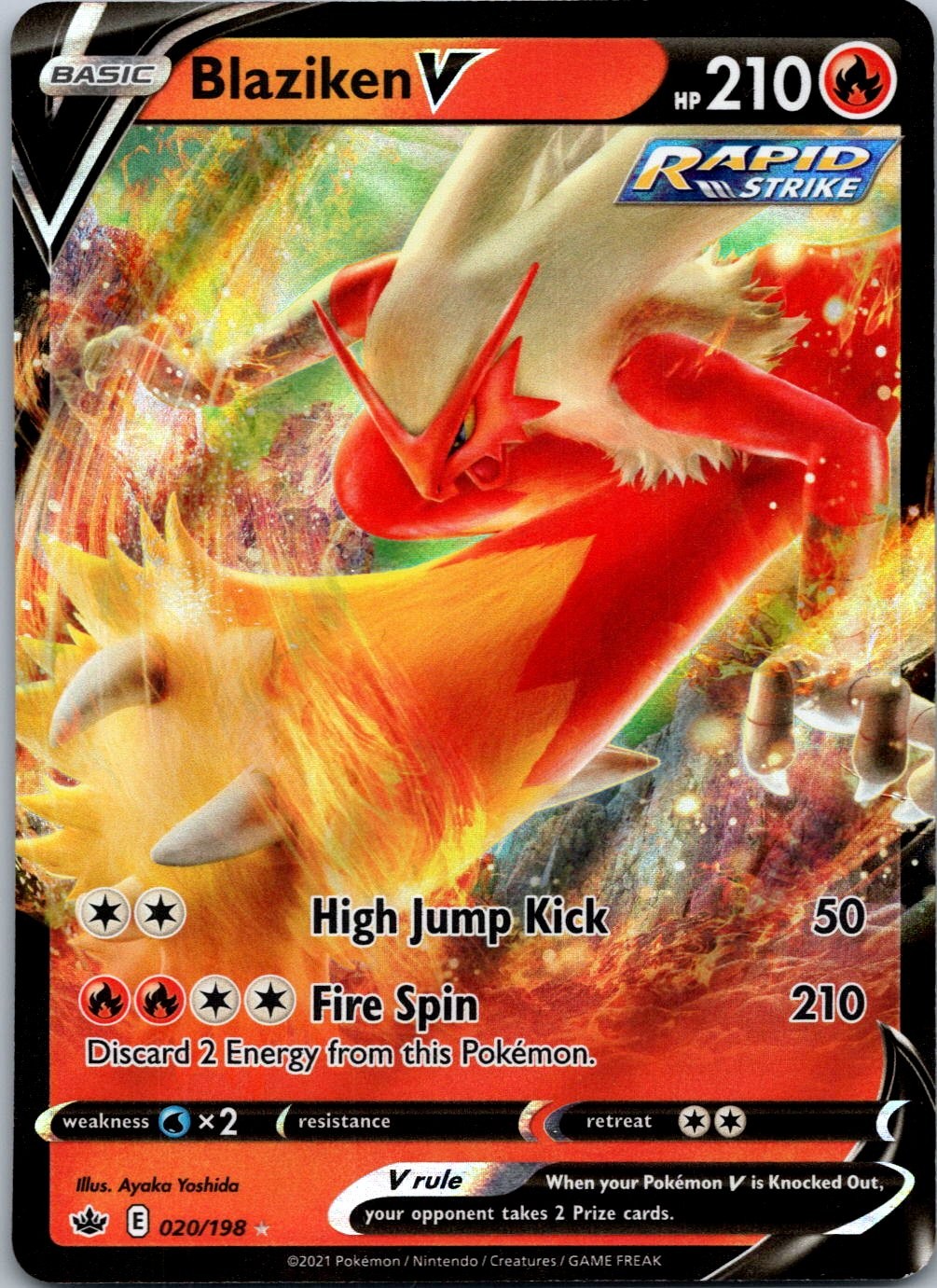 Pokemon Blaziken V 020/198 Ultra Rare NM
