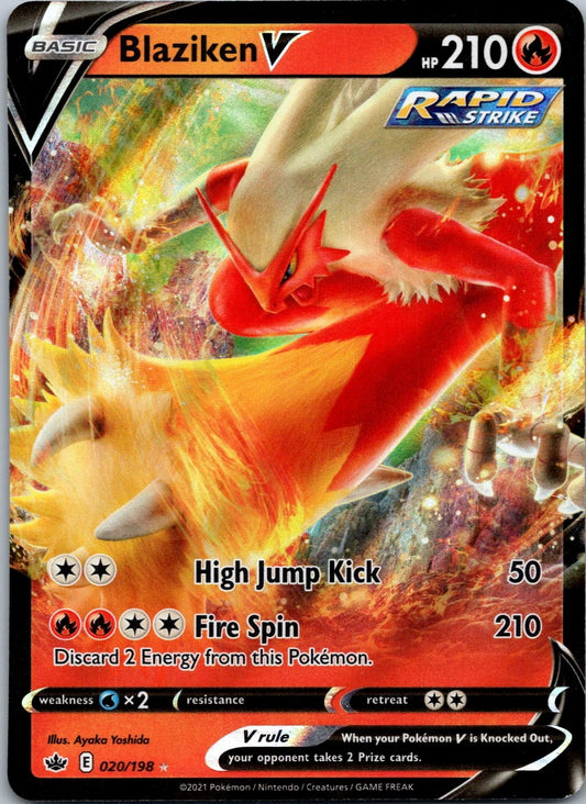 Pokemon Blaziken V 020/198 Ultra Rare NM