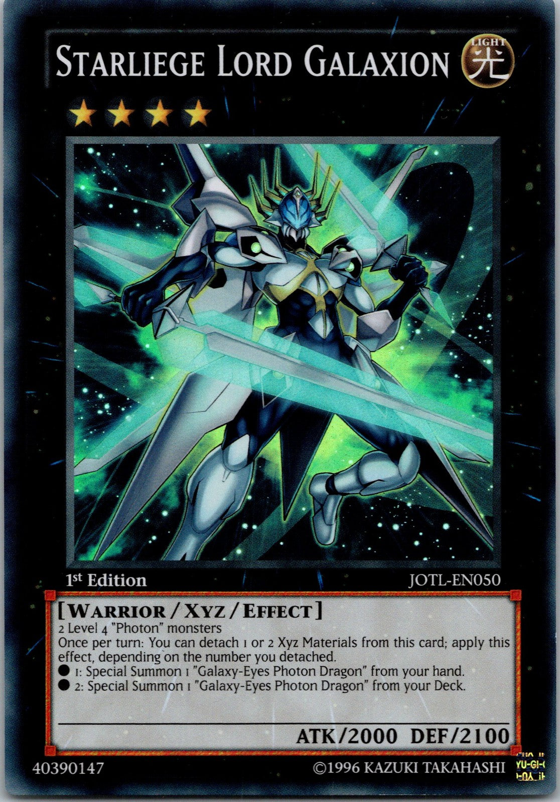 Yugioh Starliege Lord Galaxion JOTL-EN050 1st Edition Super Rare NM