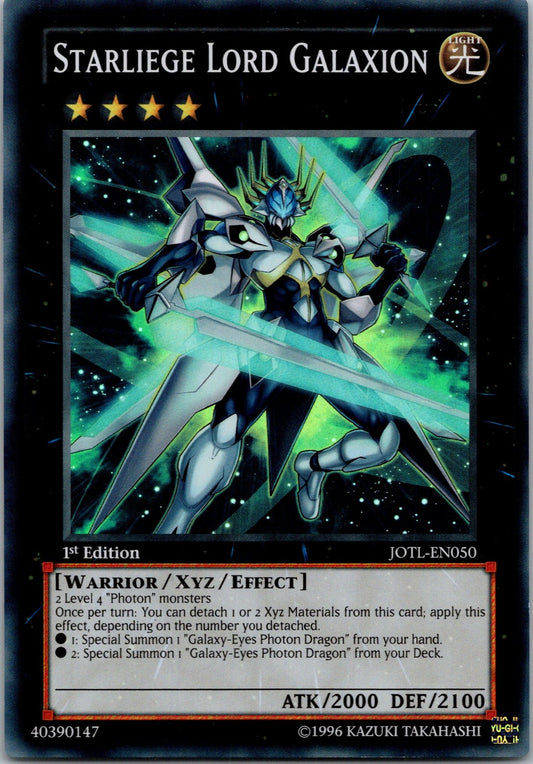 Yugioh Starliege Lord Galaxion JOTL-EN050 1st Edition Super Rare NM