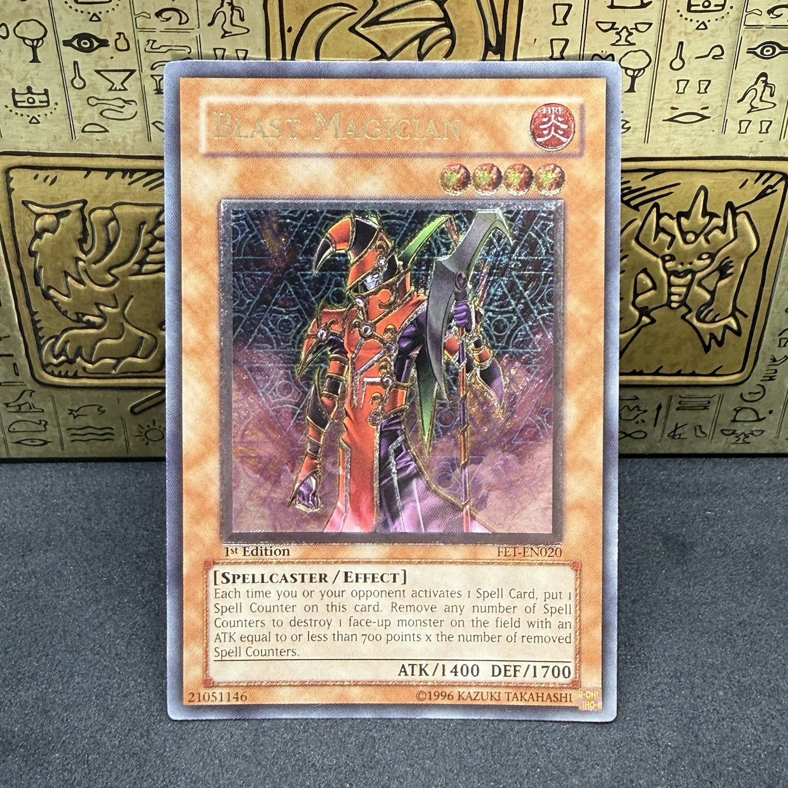 Yugioh Blast Magician FET-EN020 Ultimate Rare 1st Edition NM