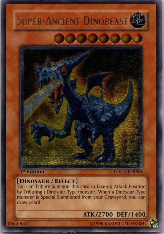 Yugioh Super-Ancient Dinobeast LODT-EN088 1st Edition Ultimate Rare NM