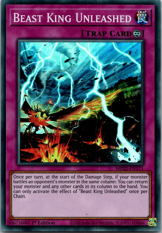 Yugioh Beast King Unleashed MP22-EN171 1st Edition Super Rare NM