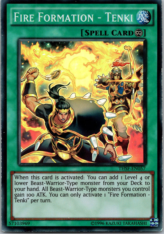 Yugioh Fire Formation - Tenki THSF-EN057 Super Rare NM