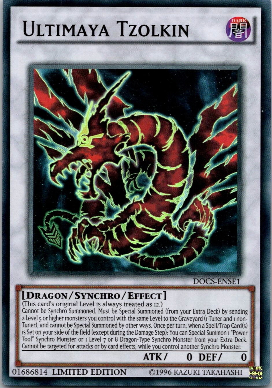 Yugioh Ultimaya Tzolkin DOCS-ENSE1 Limited Edition Super Rare NM