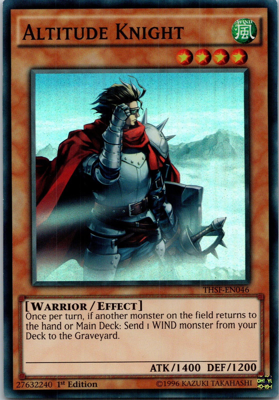 Yugioh Altitude Knight THSF-EN046 1st Edition Super Rare NM