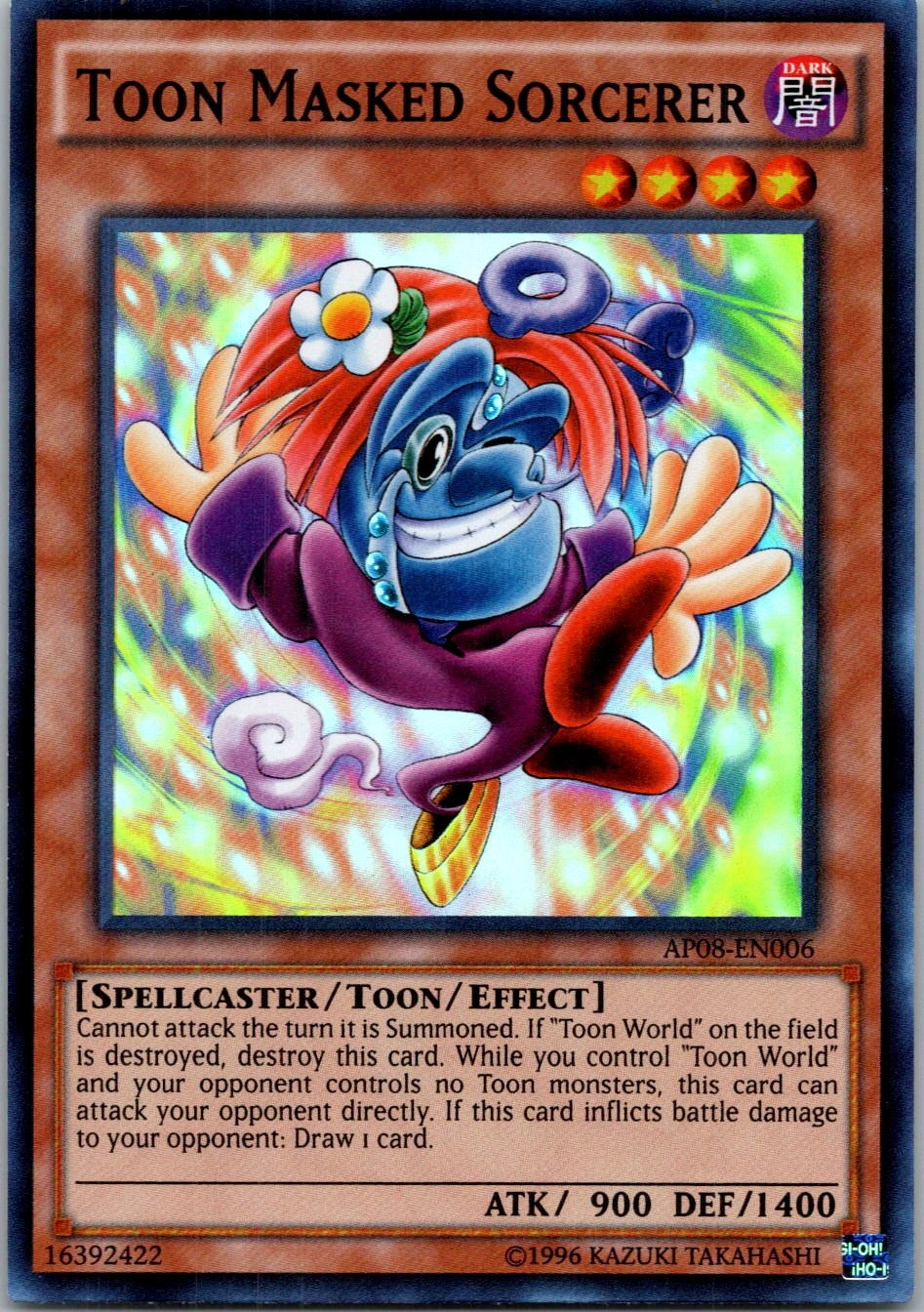 Yugioh Toon Masked Sorcerer AP08-EN006 Super Rare NM