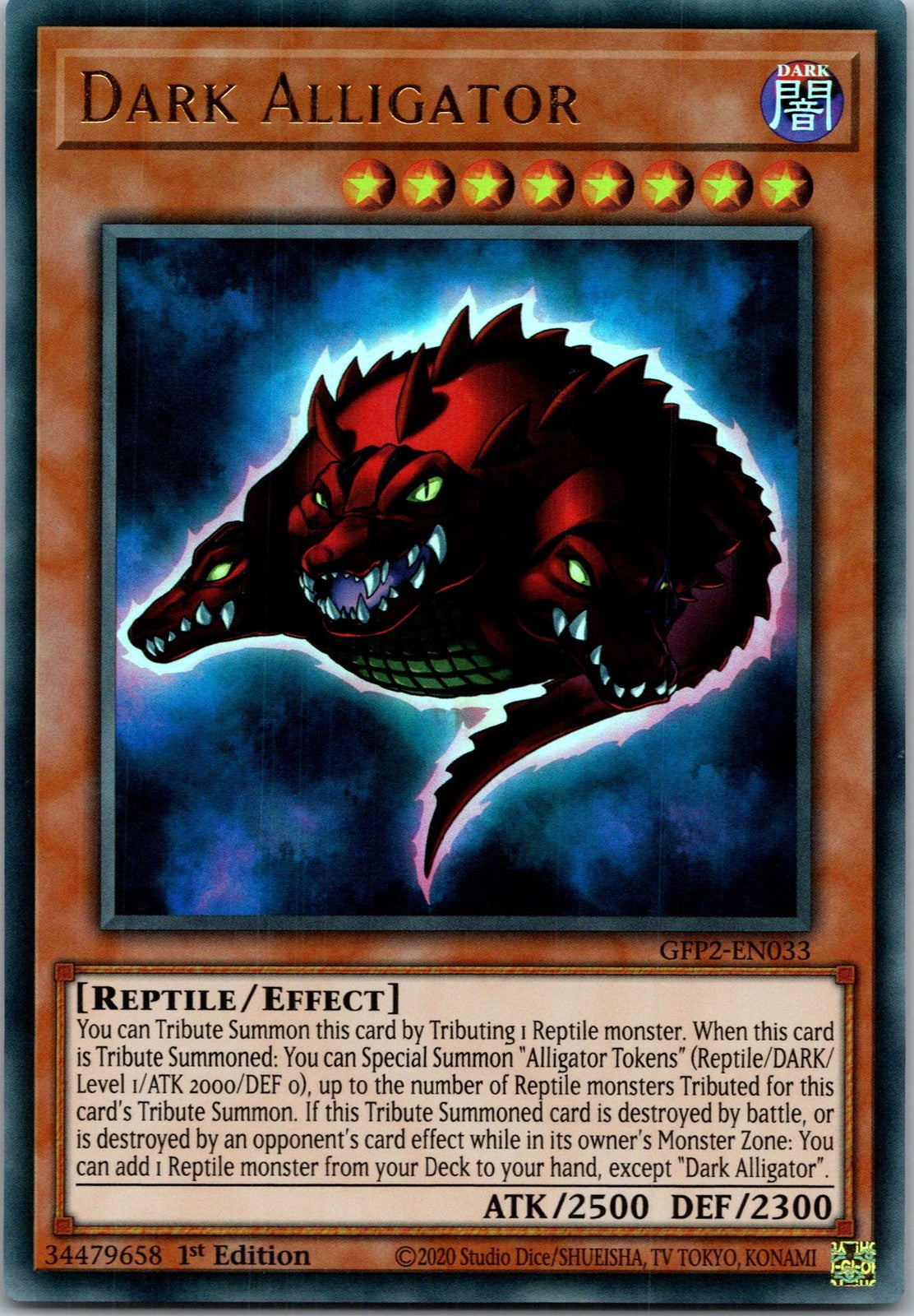 Yugioh Dark Alligator GFP2-EN033 1st Edition Ultra Rare NM