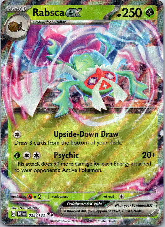 Pokemon Rabsca ex 025/182 Double Rare NM