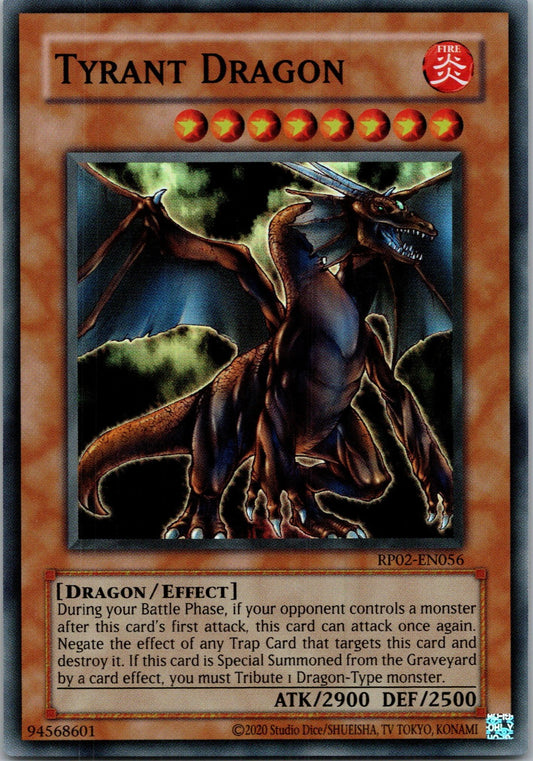 Yugioh Tyrant Dragon RP02-EN056 Super Rare NM