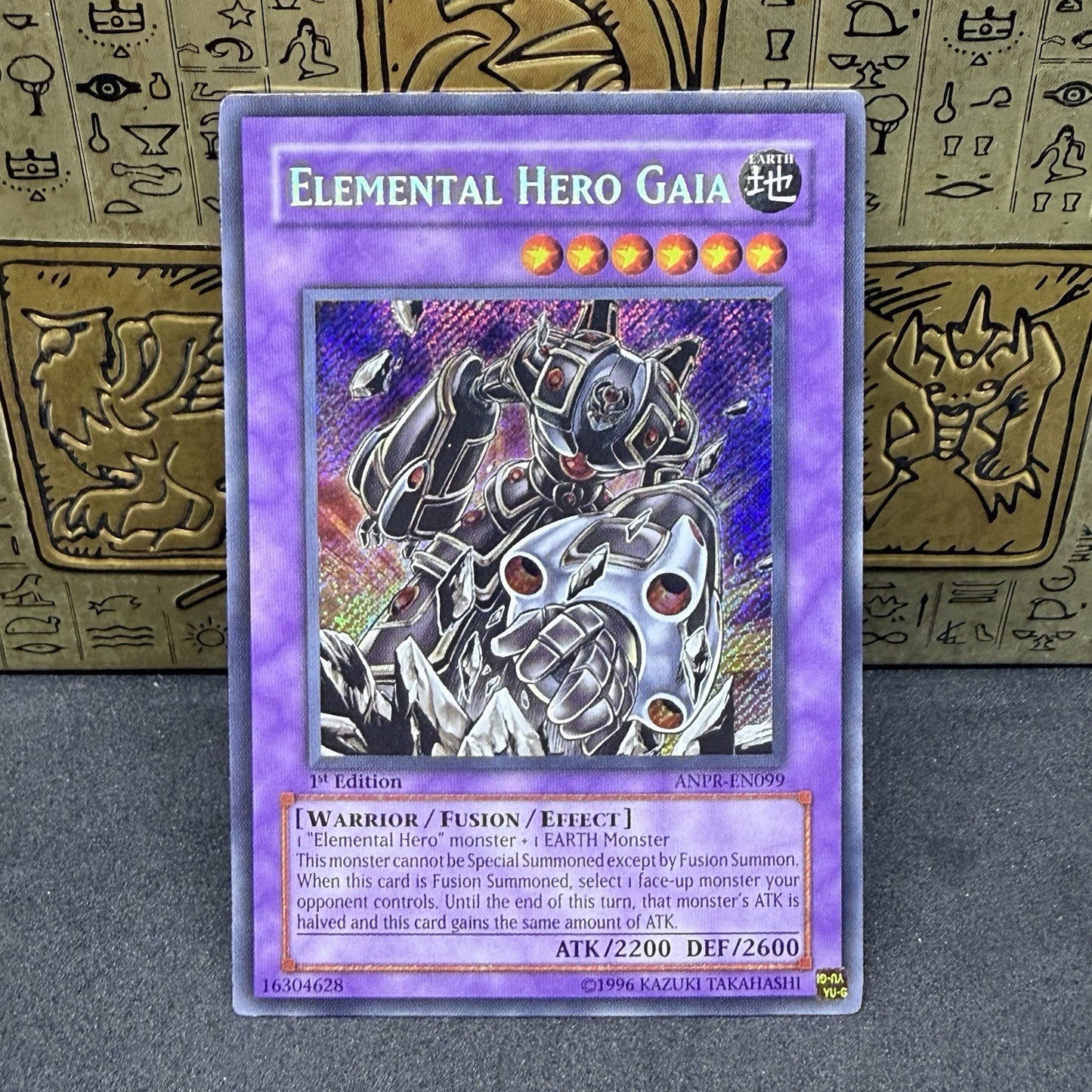 Yugioh Elemental Hero Gaia ANPR-EN099 Secret Rare 1st Edition NM