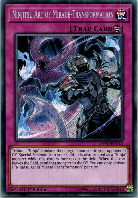 Yugioh Ninjitsu Art of Mirage-Transformation SHVA-EN015 1st Edition Secret NM