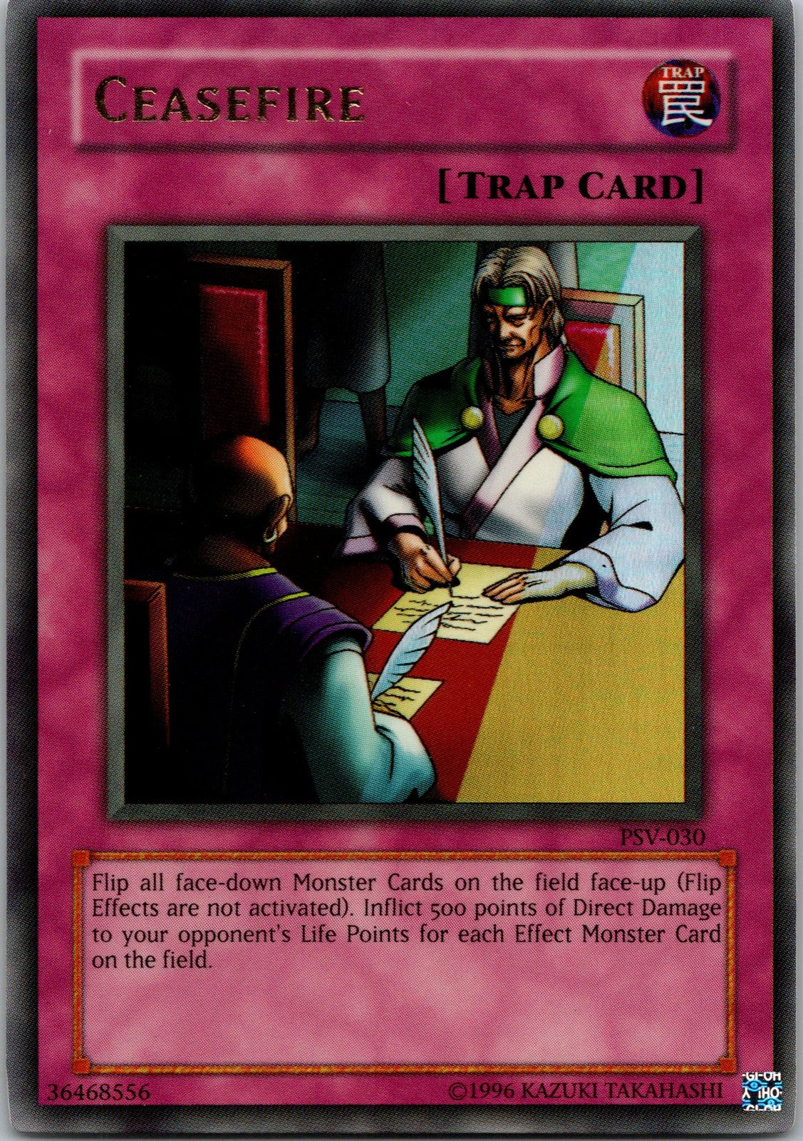 Yugioh Ceasefire PSV-030 OG Print Ultra Rare NM