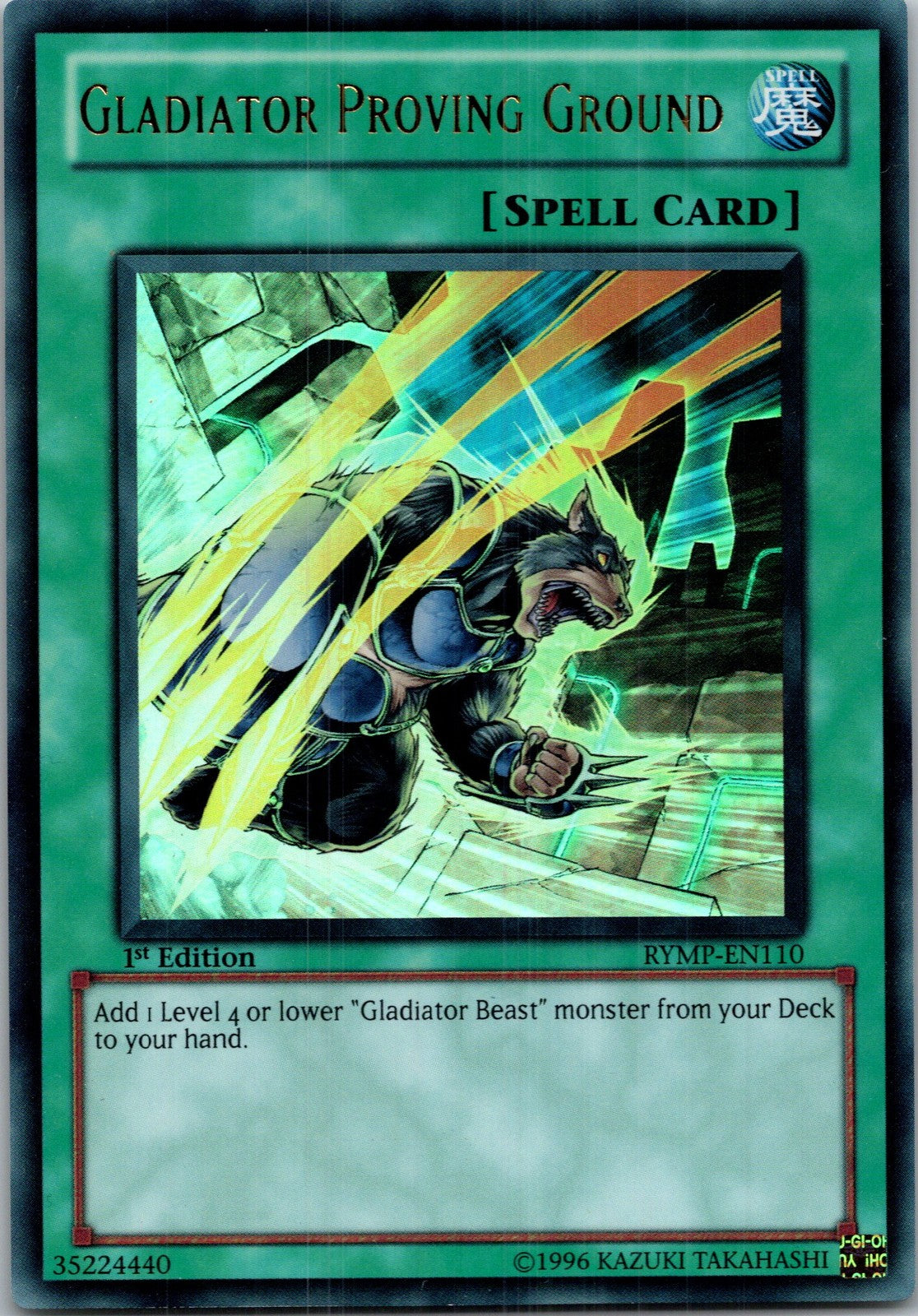 Yugioh Gladiator Proving Ground RYMP-EN110 1st Edition Ultra Rare NM