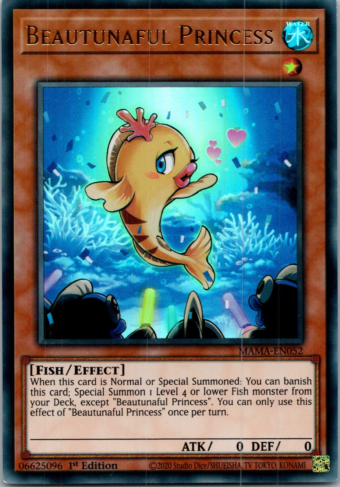 Yugioh Beautunaful Princess MAMA-EN052 1st Edition Ultra Rare NM