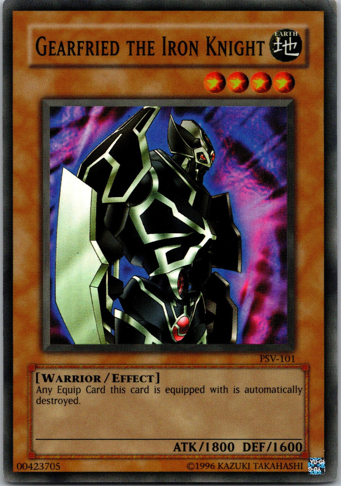 Yugioh Gearfried the Iron Knight PSV-101 OG Print Super Rare NM
