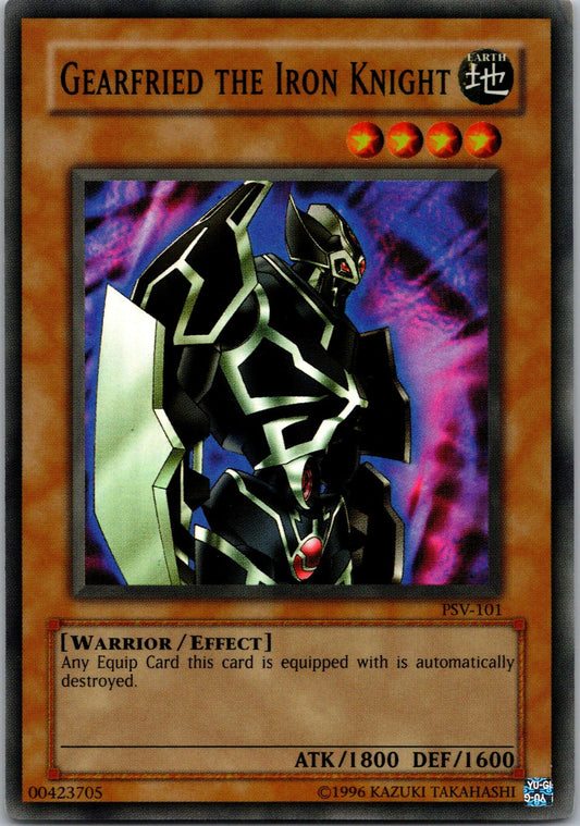 Yugioh Gearfried the Iron Knight PSV-101 OG Print Super Rare NM