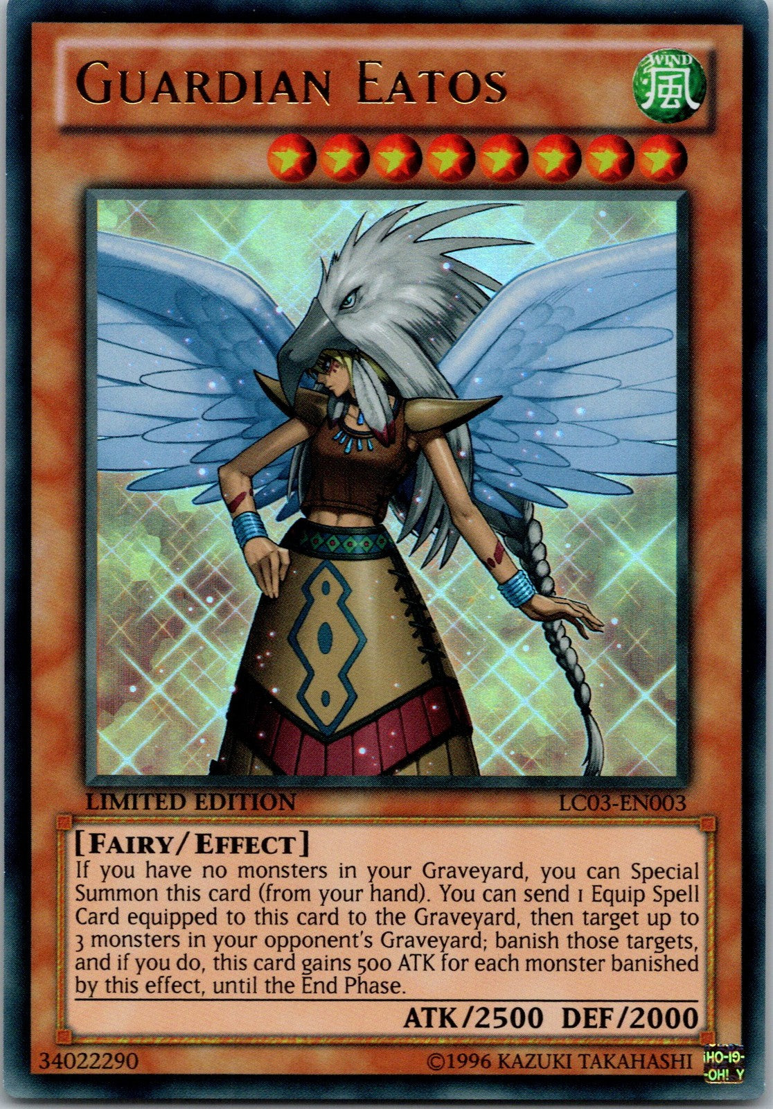 Yugioh Guardian Eatos LC03-EN003 Limited Edition Ultra Rare NM