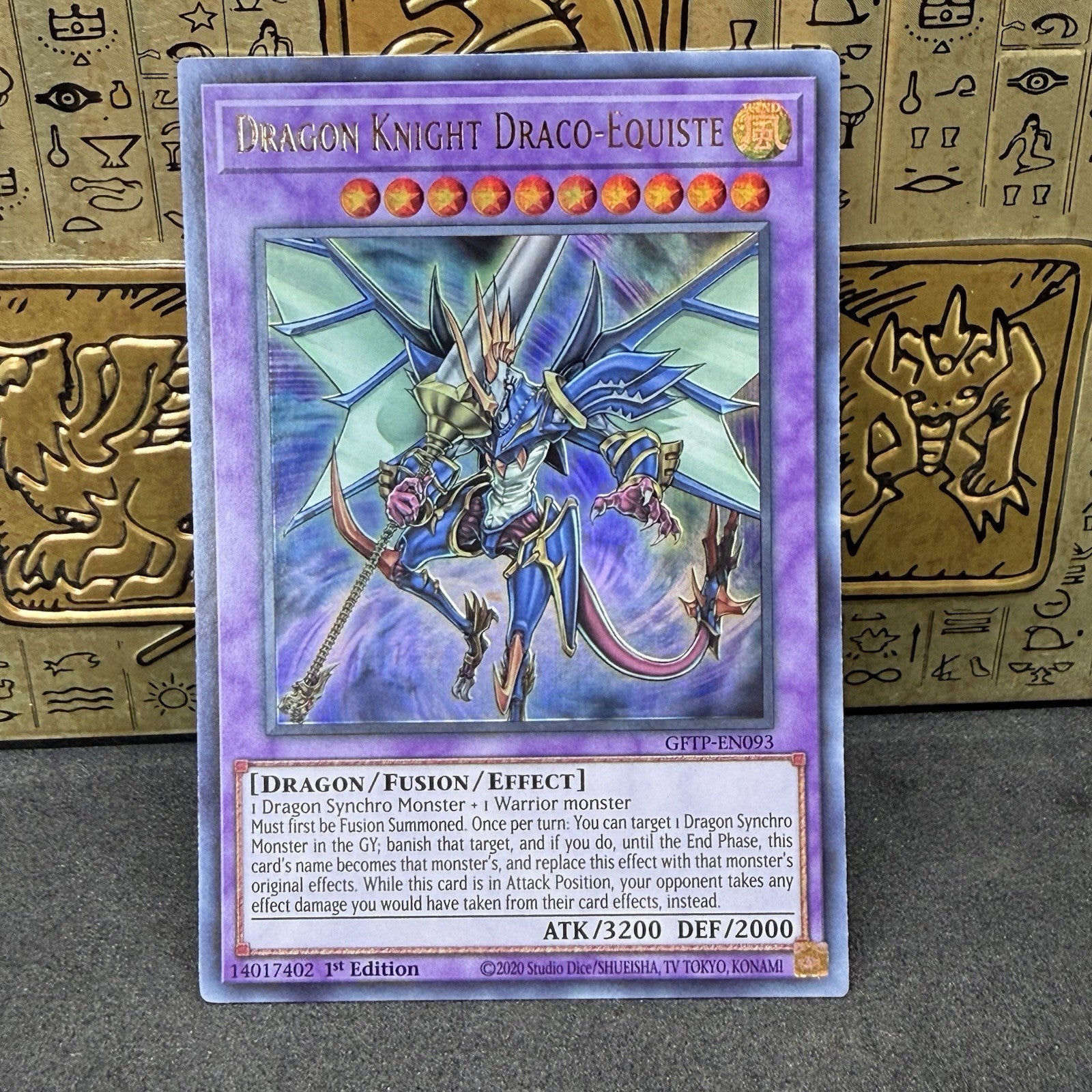 Yugioh Dragon Knight Draco Equiste GFTP-EN093  Ultra Rare 1st Edition NM