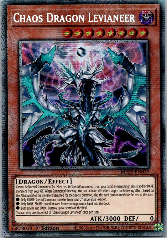 Yugioh Chaos Dragon Levianeer MP25-EN035 1st Edition Starlight Rare NM