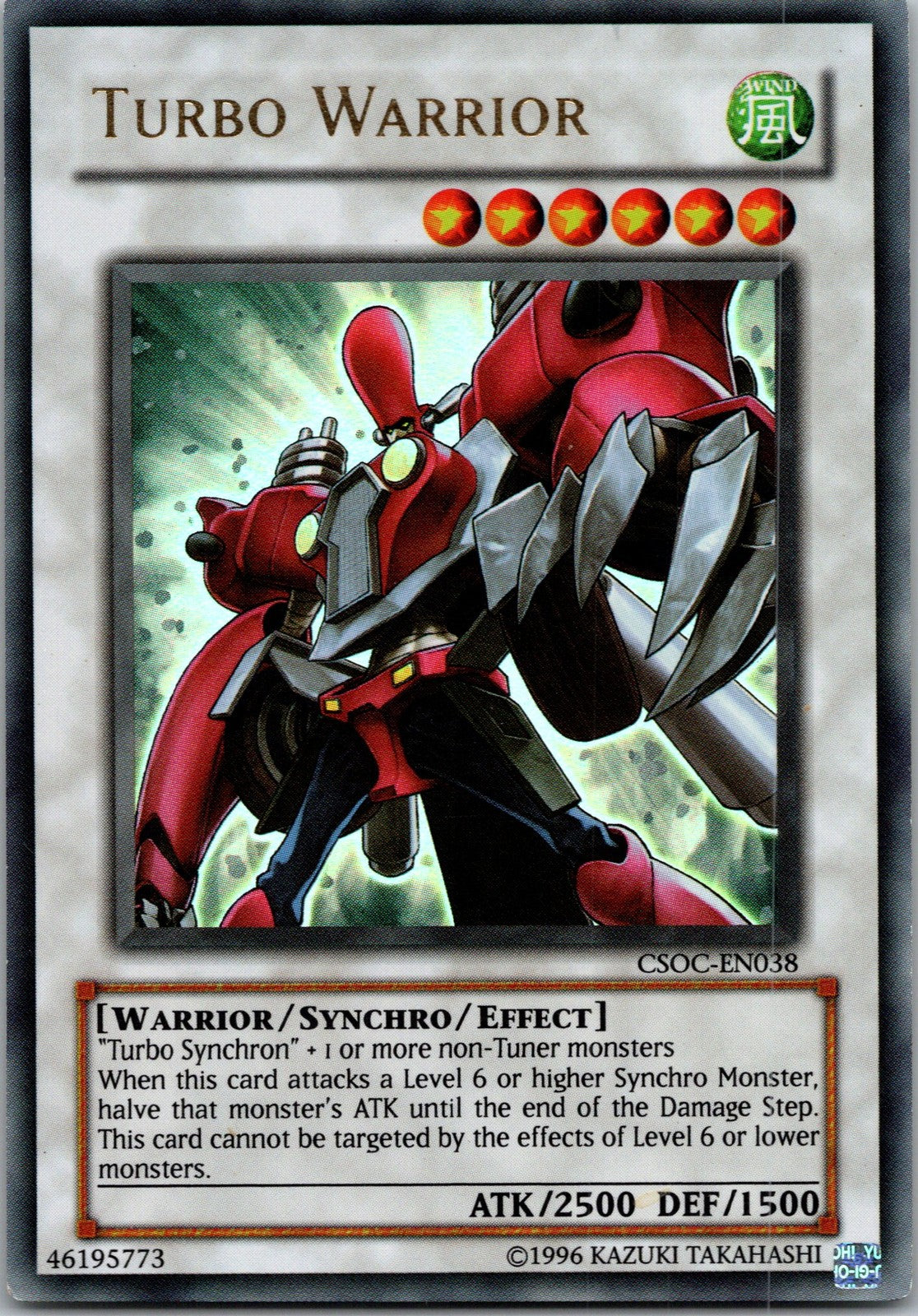 Yugioh Turbo Warrior CSOC-EN038 Ultra Rare NM