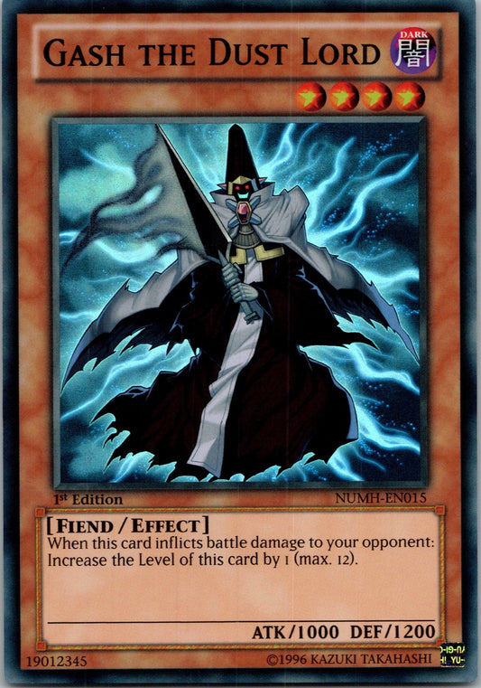 Yugioh Gash the Dust Lord NUMH-EN015 1st Edition Super Rare NM