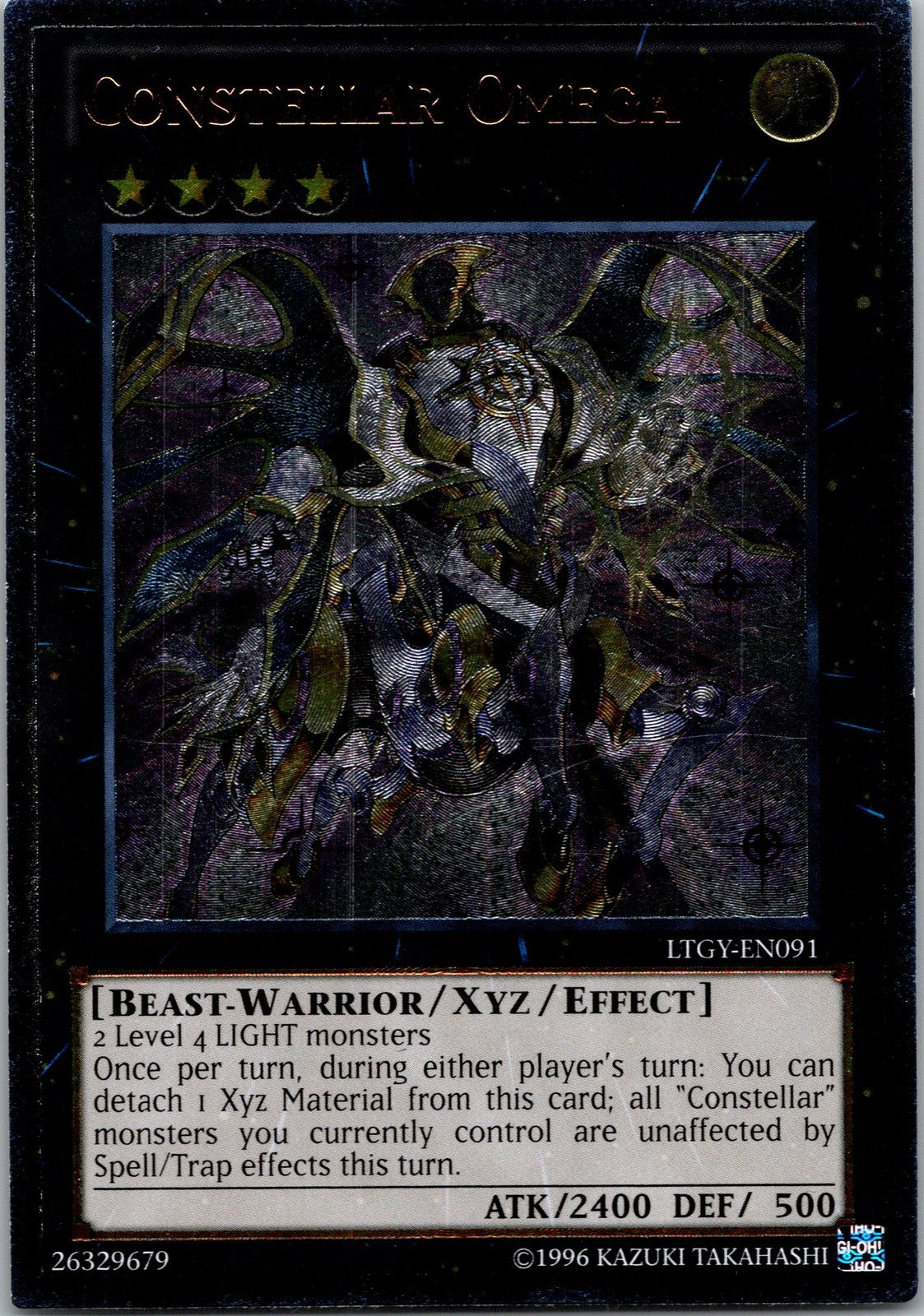Yugioh Constellar Omega LTGY-EN091 Ultimate Rare NM