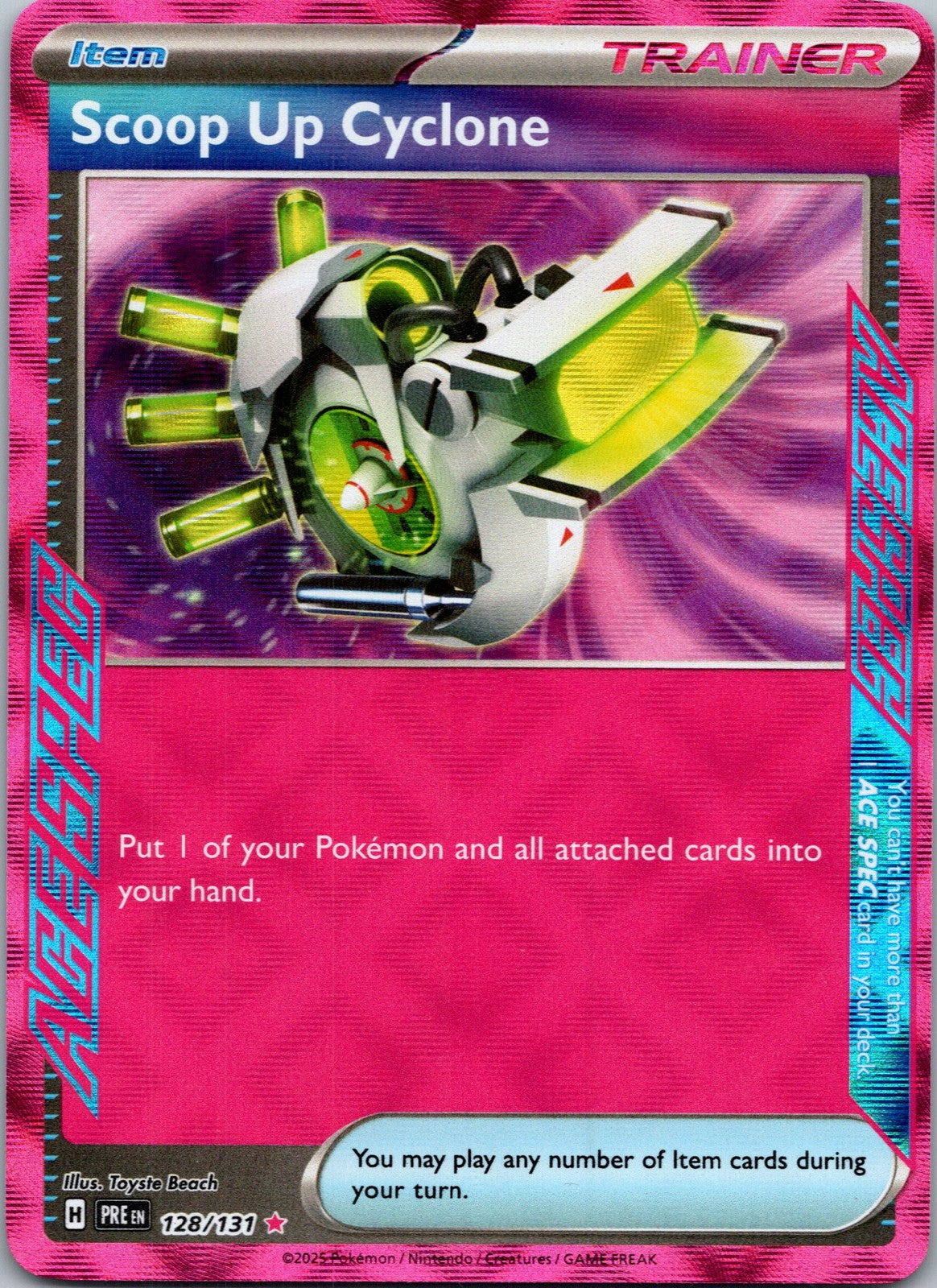 Pokemon Scoop Up Cyclone 162/167 ACE SPEC Rare NM