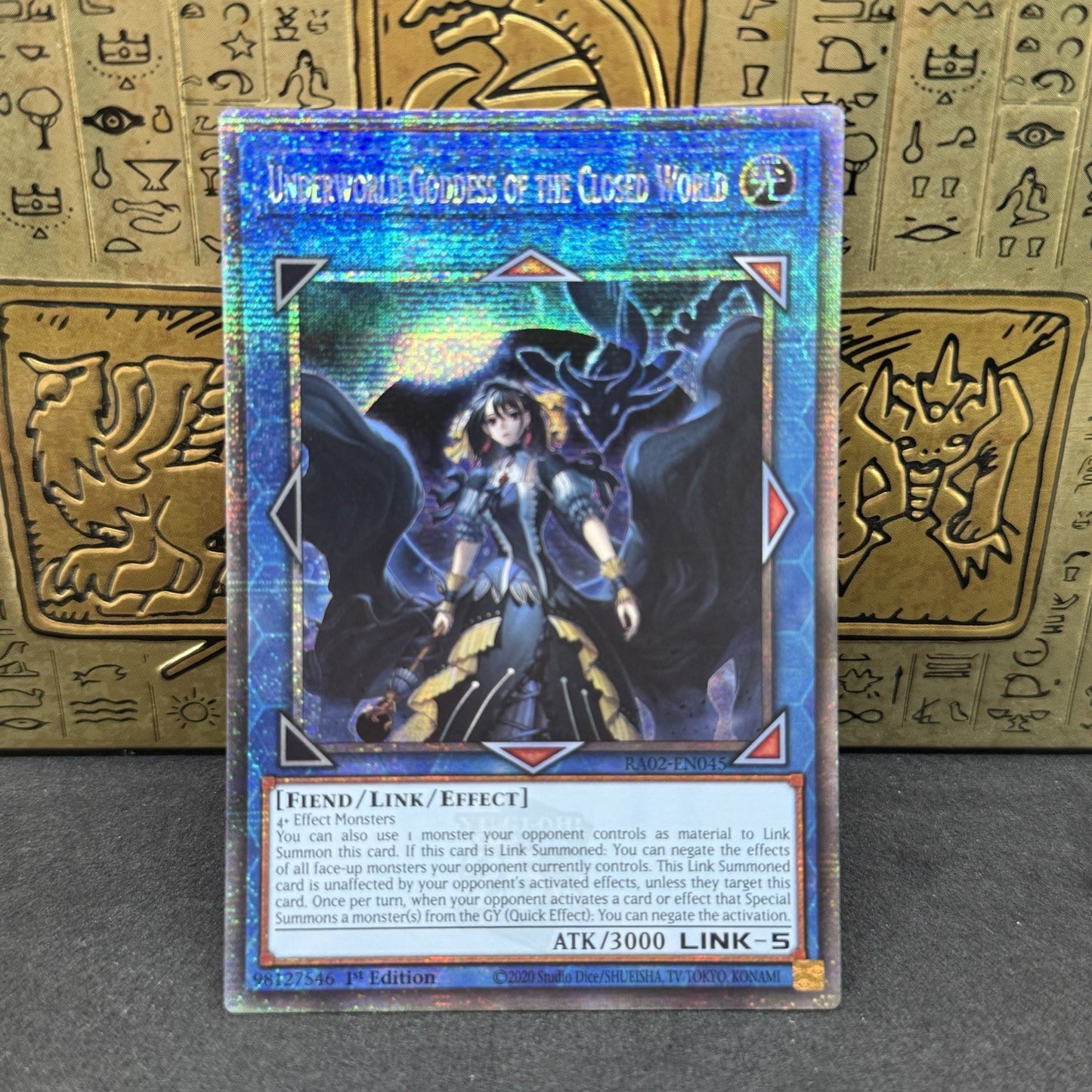 Yugioh Underworld Goddess of the Closed World RA02-EN045 Quarter Century Rare NM