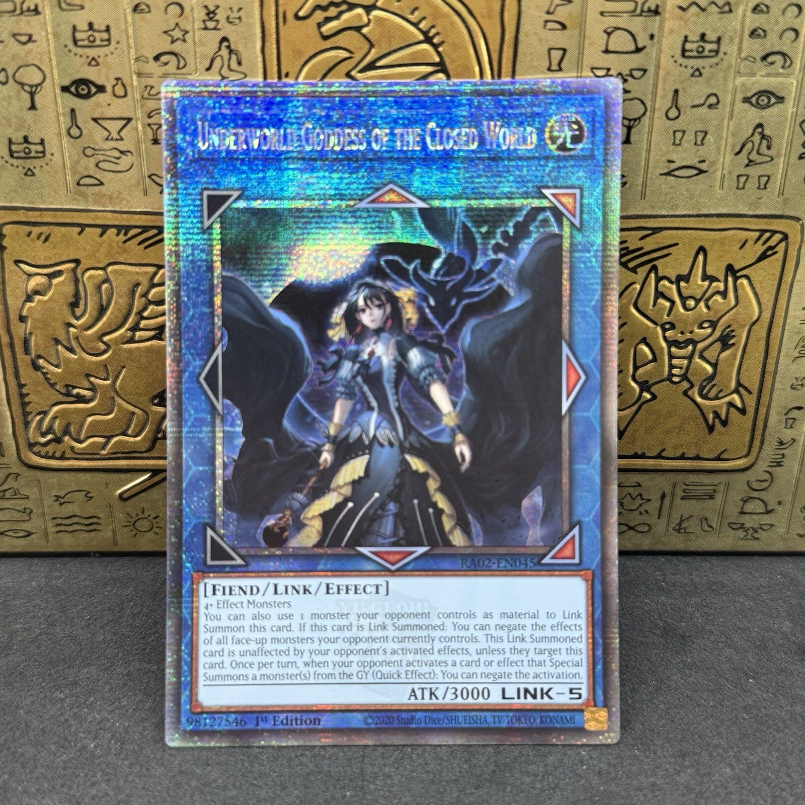 Yugioh Underworld Goddess of the Closed World RA02-EN045 Quarter Century Rare NM
