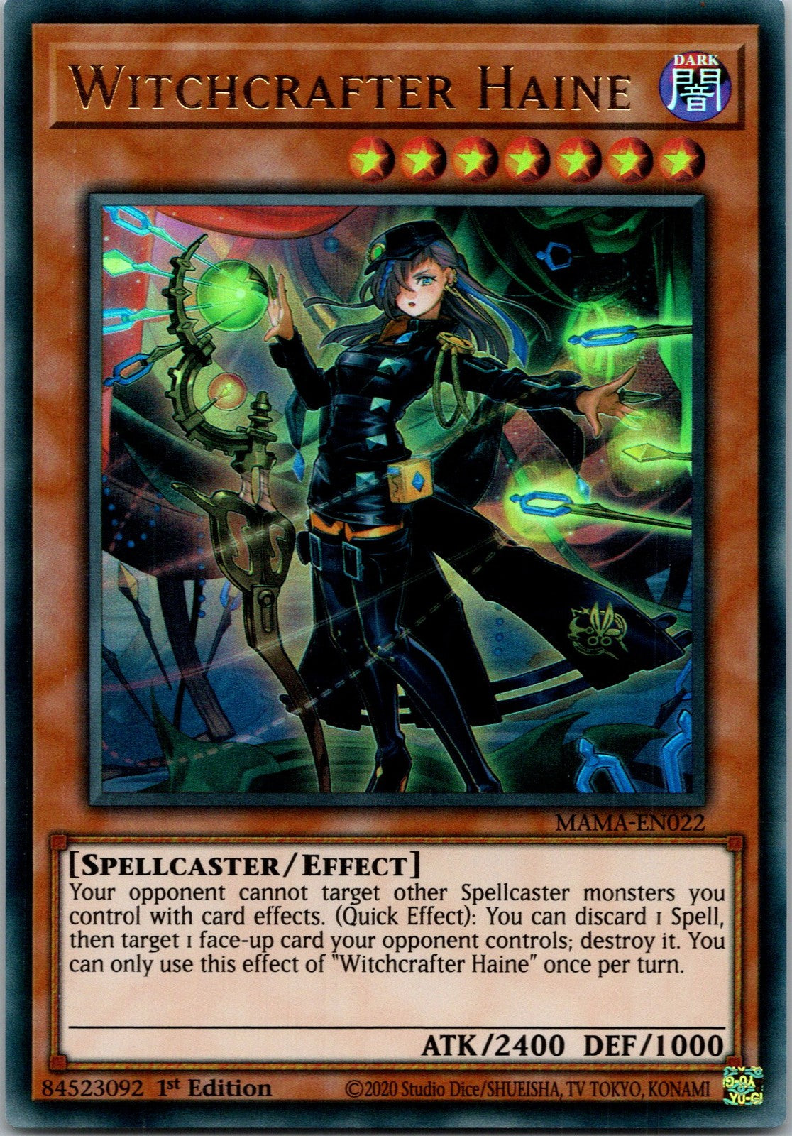 Yugioh Witchcrafter Haine MAMA-EN022 1st Edition Ultra Rare NM