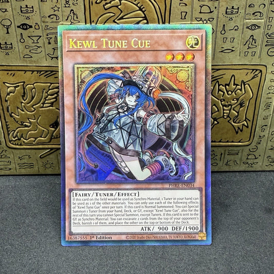 Yugioh Kewl Tune Cue PHRE-EN034 1st Edition Collectors Rare NM