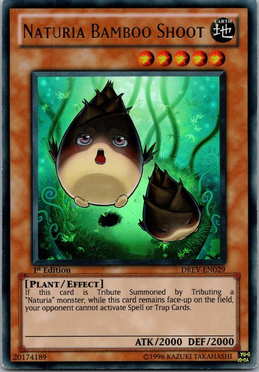 Yugioh Naturia Bamboo Shoot DREV-EN029 1st Edition Ultra Rare NM