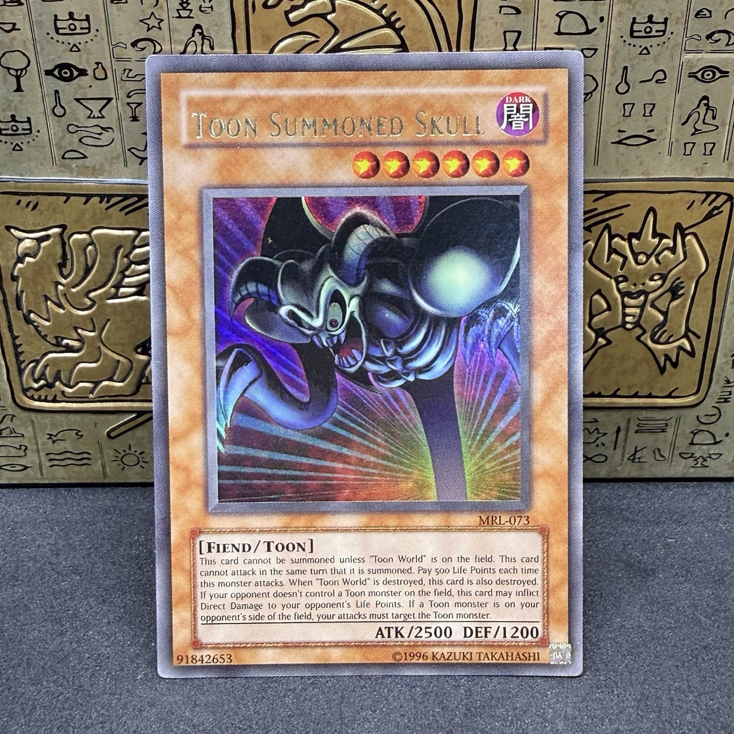Yugioh Toon Summoned Skull MRL-073 Ultra Rare OG Print LP