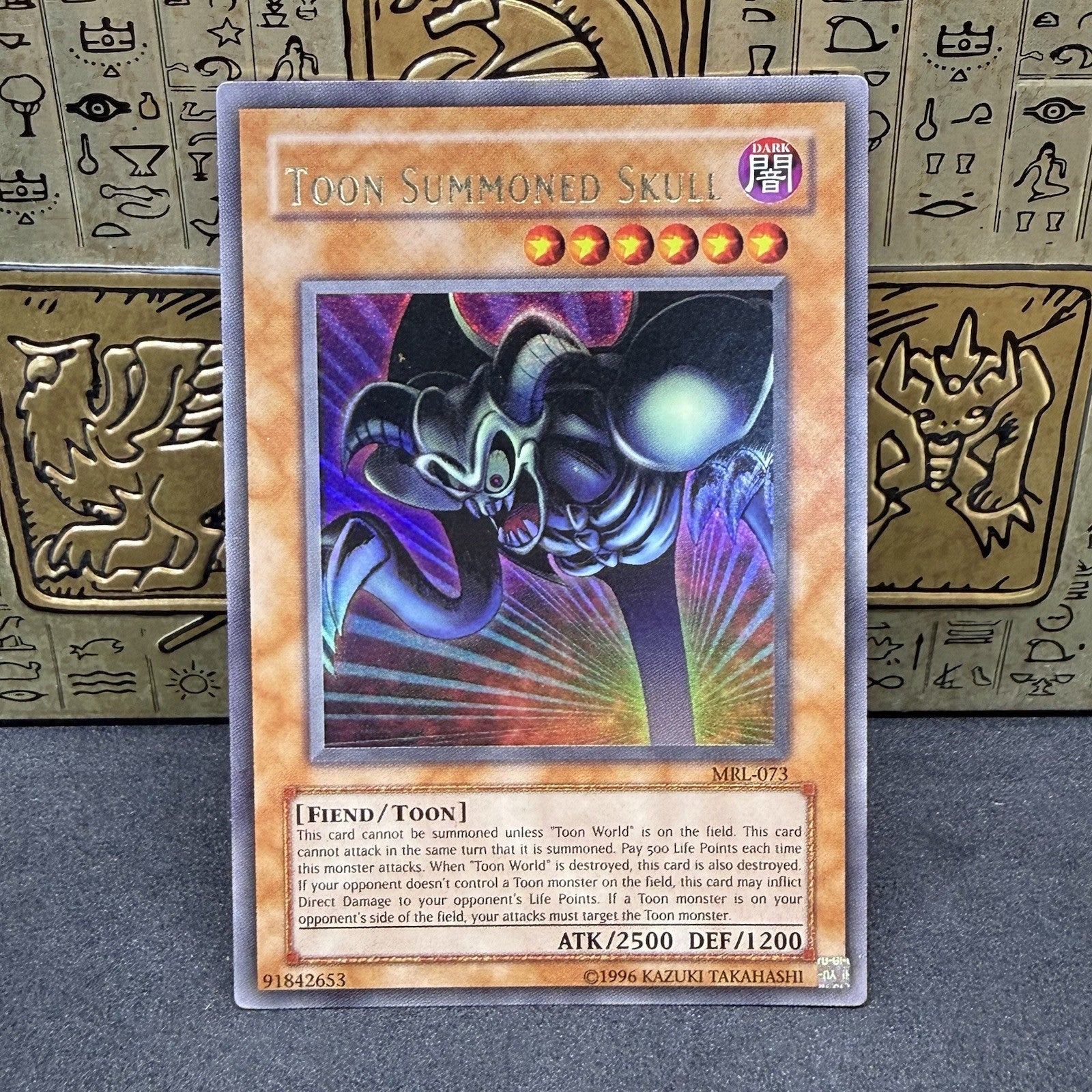 Yugioh Toon Summoned Skull MRL-073 Ultra Rare OG Print LP