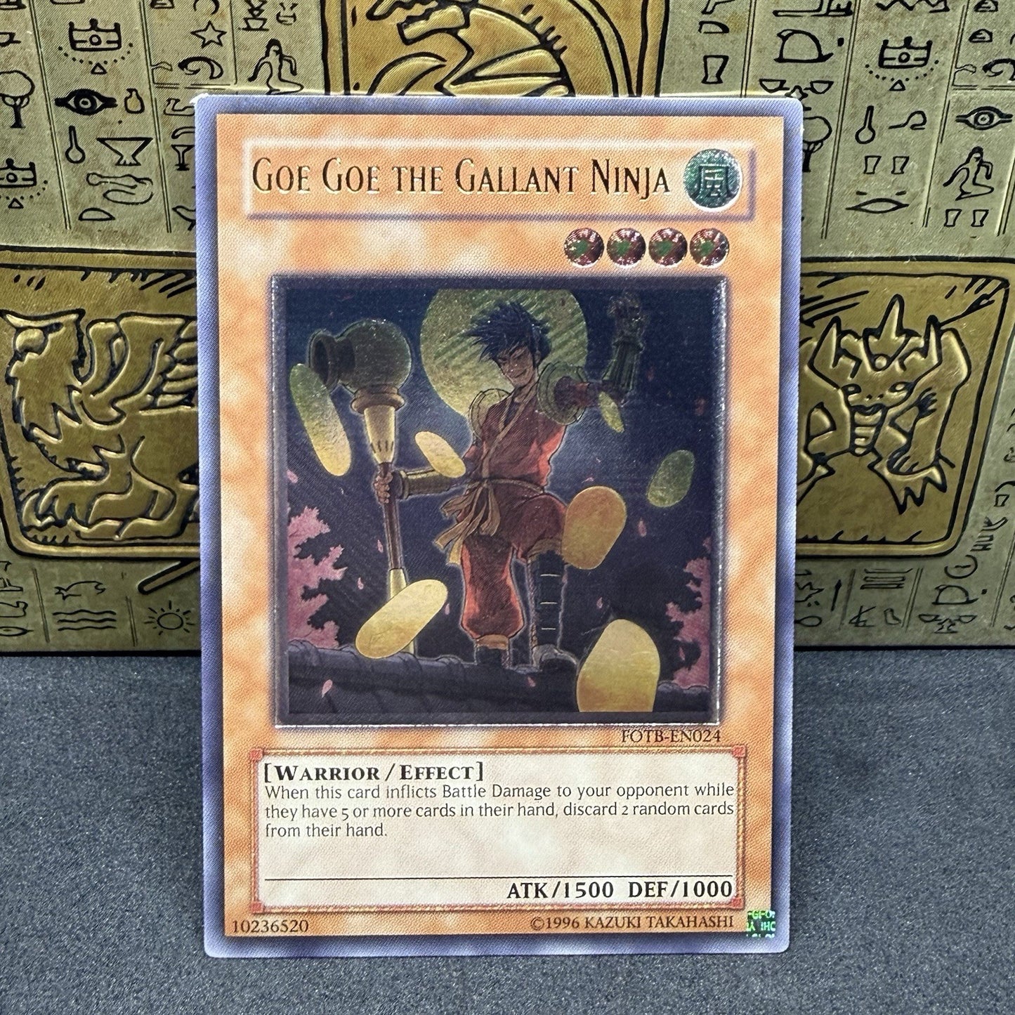 Yugioh Goe Goe the Gallant Ninja FOTB-EN024 Ultimate Rare NM