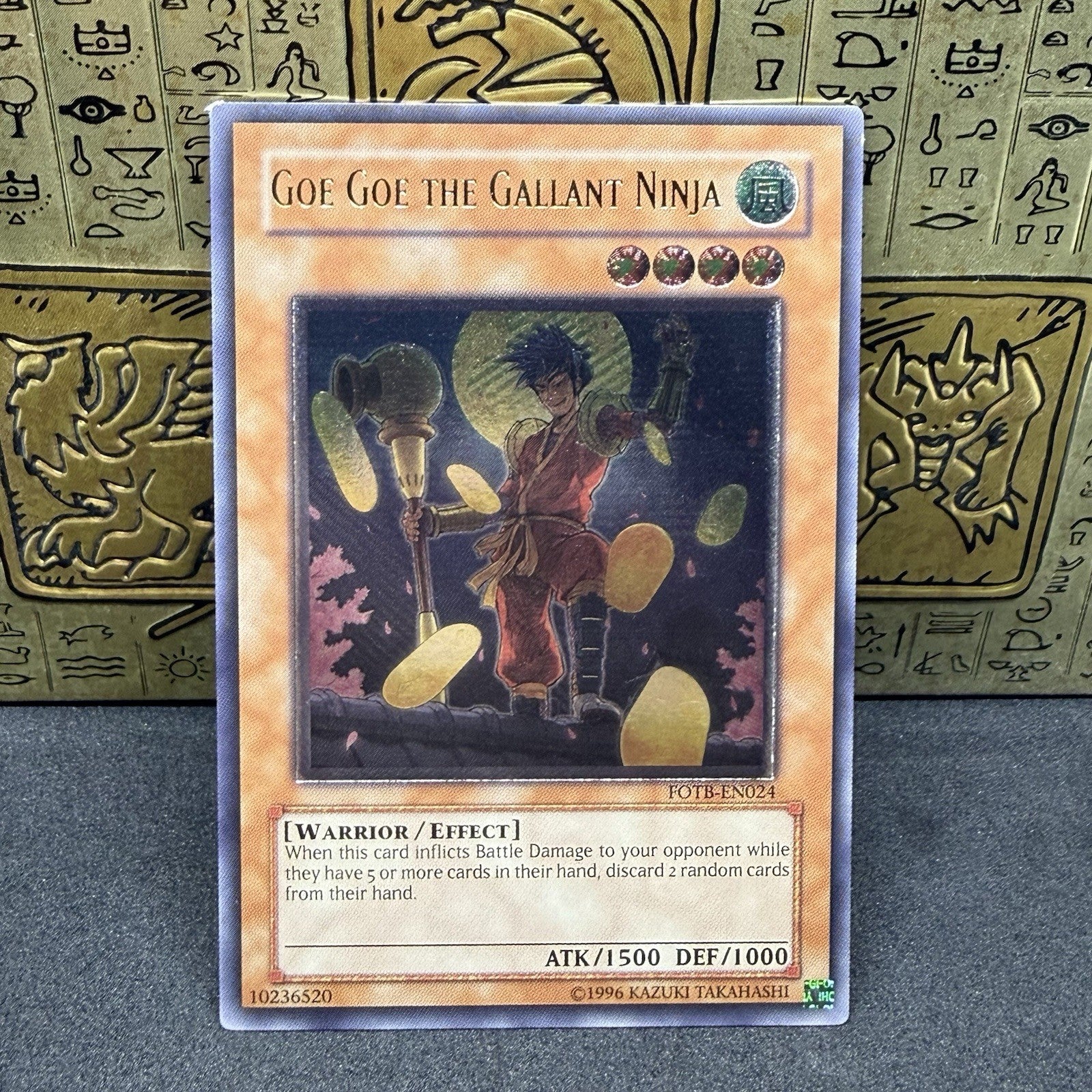 Yugioh Goe Goe the Gallant Ninja FOTB-EN024 Ultimate Rare NM