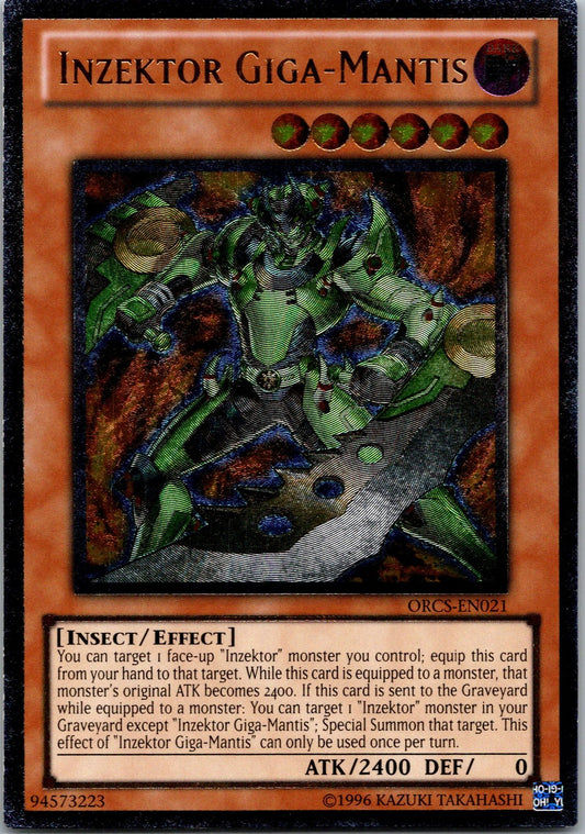 Yugioh Inzektor Giga-Mantis ORCS-EN021 Ultimate Rare NM