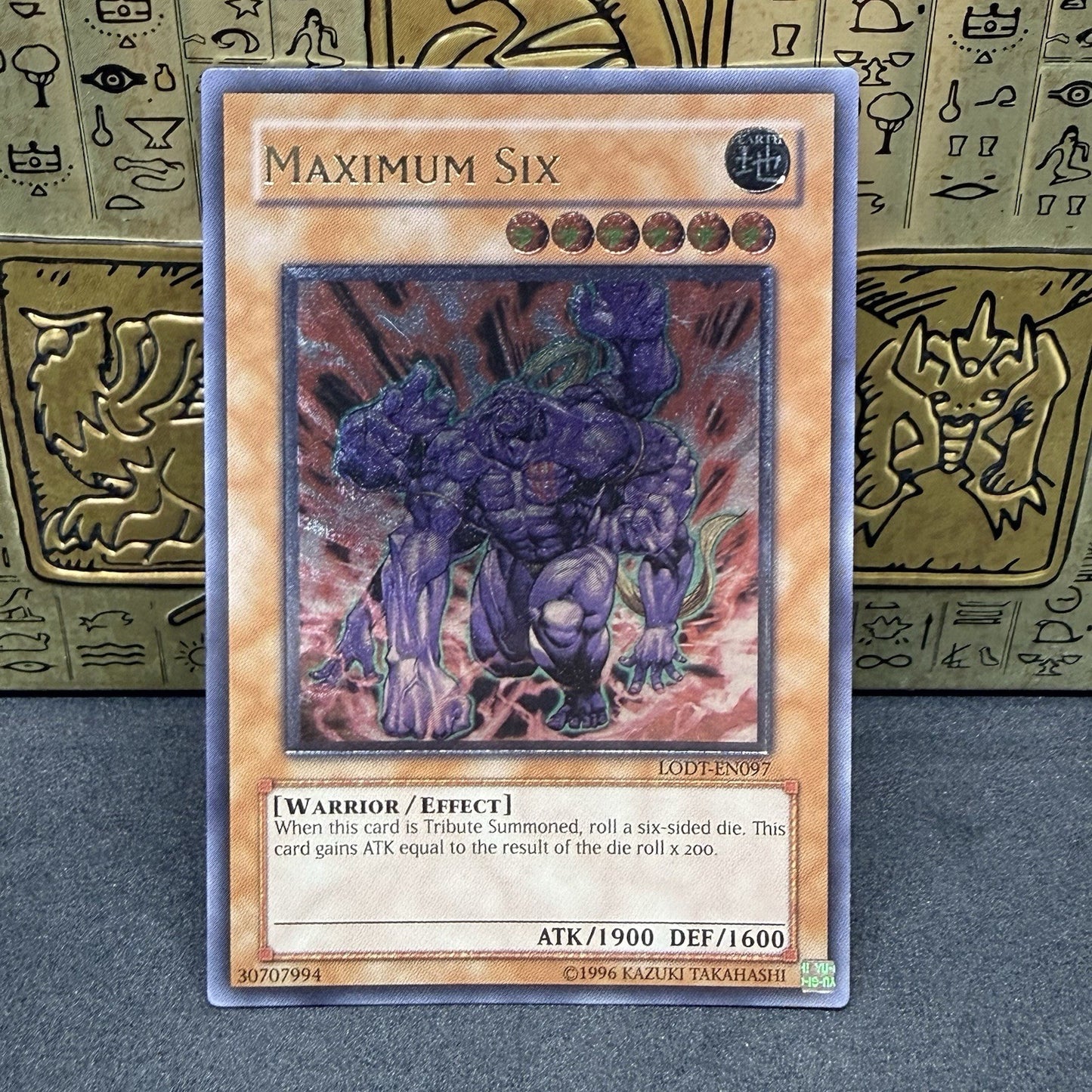 Yugioh Maximum Six LODT-EN097 Ultimate Rare OG Print NM