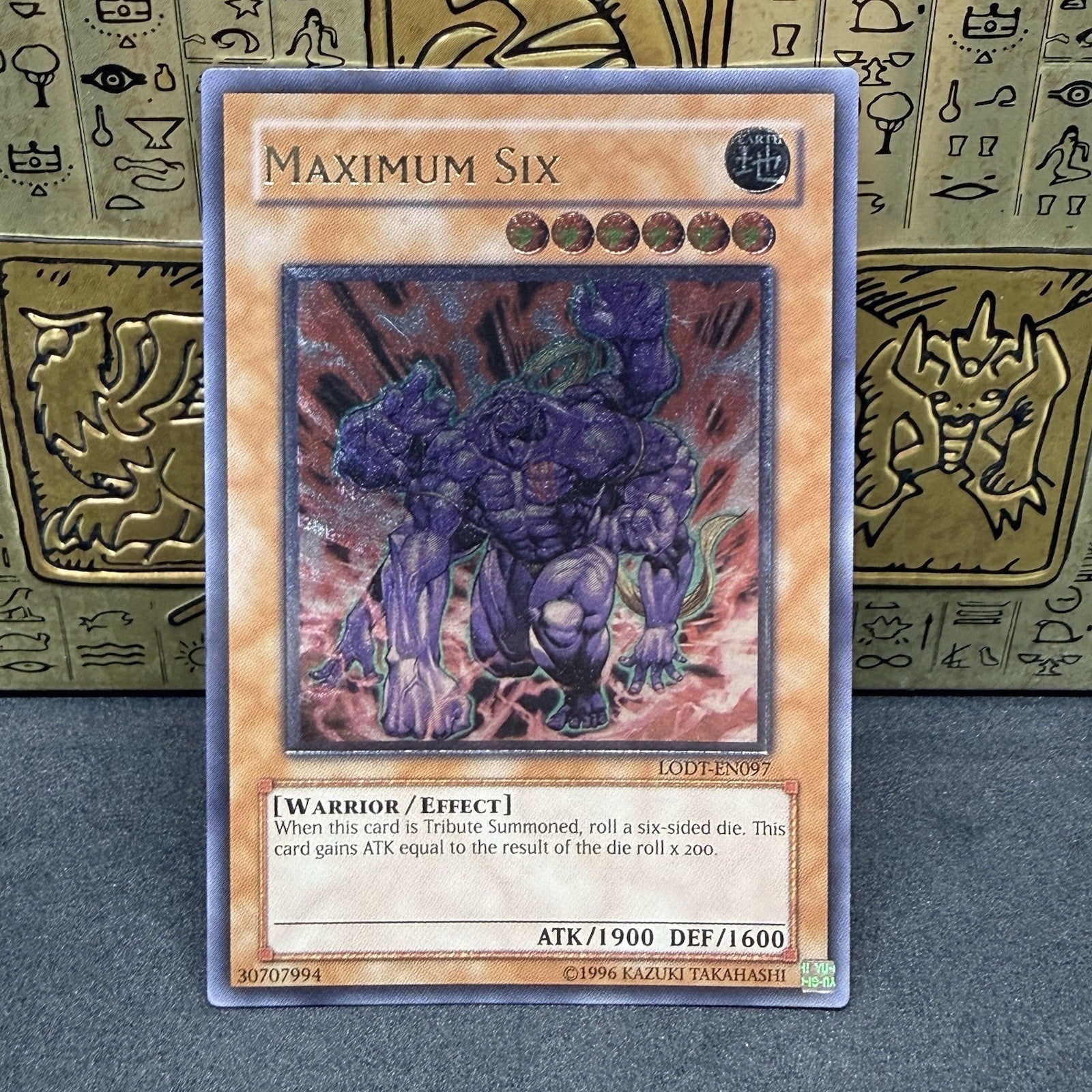 Yugioh Maximum Six LODT-EN097 Ultimate Rare OG Print NM