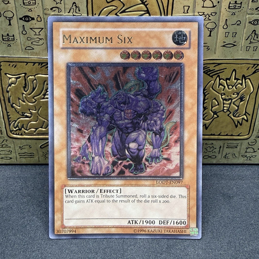 Yugioh Maximum Six LODT-EN097 Ultimate Rare OG Print NM